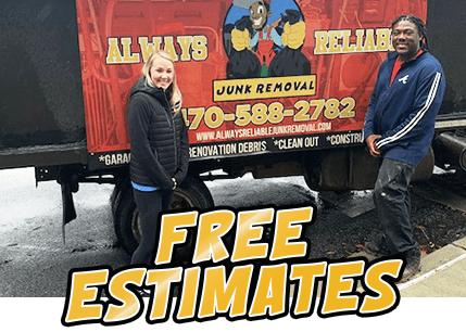 Free Estimates for Junk Removal and Cleanouts in Atlanta and Dunwoody, Georgia