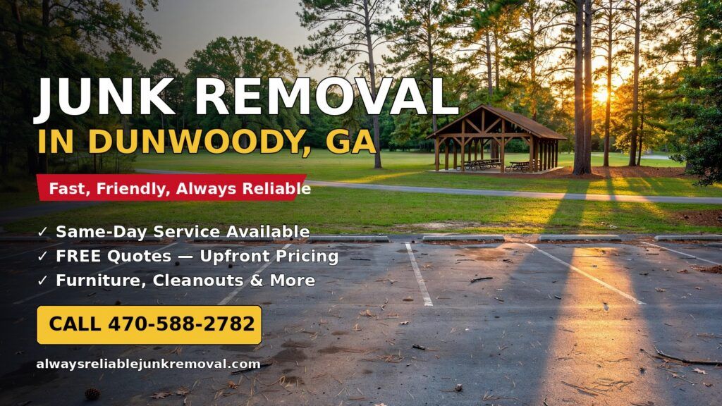 Junk removal in Dunwoody, Georgia — Brook Run Park